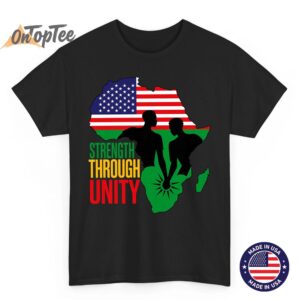Strength Through Unity Ancestor Approved Pan Africanism Premium Tri-Blend T-Shirt